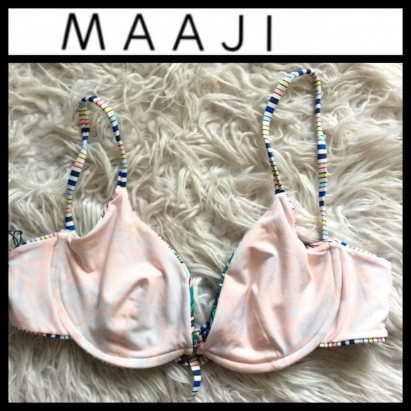 NWOT Maaji Reversible Underwire Bikini Top - Picture 6 of 8